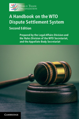 A Handbook on the Wto Dispute Settlement System cover