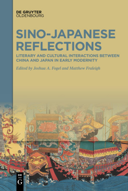 Sino-Japanese Reflections: Literary and Cultural Interactions between China and Japan in Early Modernity cover