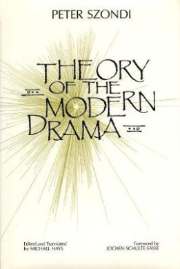 Theory of Modern Drama: A Critical Edition cover