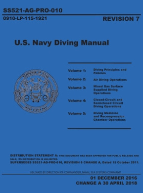 U.S. Navy Diving Manual 7e (United States Navy Diving Manual) cover