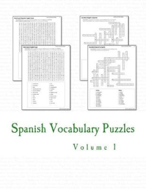 Spanish Vocabulary Puzzles - Volume 1 cover