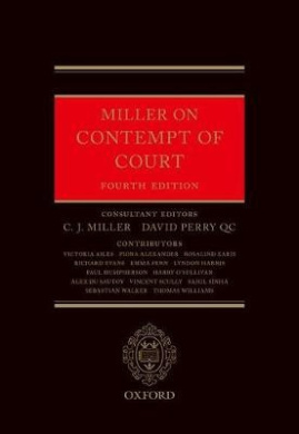 Miller, C: Miller on Contempt of Court cover