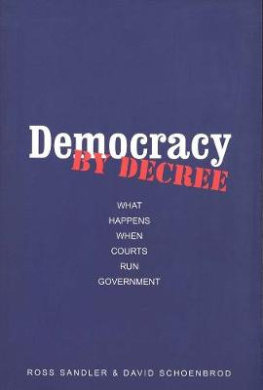 Democracy by Decree - What Happens When Courts Run  Government cover