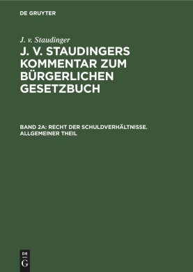 Recht Der Schuldverhltnisse. Allgemeiner Theil cover