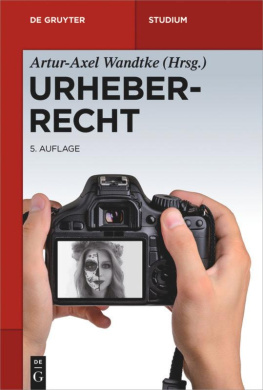 Urheberrecht (de Gruyter Studium) cover