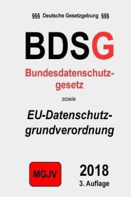 Bundesdatenschutzgesetz: Bundesdatenschutzgesetz (Bdsg) cover