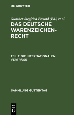 Die Internationalen Vertrage (Sammlung Guttentag) cover