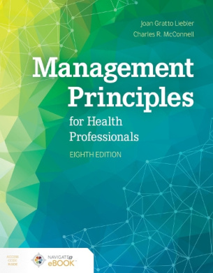 Management Principles for Health Professionals cover