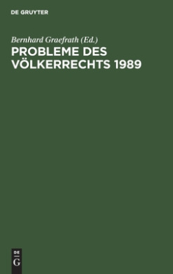 Probleme Des Vlkerrechts 1989 cover
