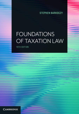 Foundations of Taxation Law cover