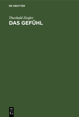 Das Gefuhl: Eine Psychologische Untersuchung cover