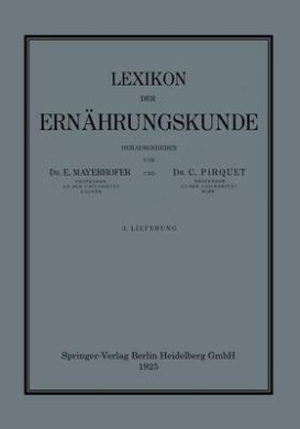 Lexikon Der Ernhrungskunde cover