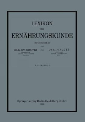 Lexikon Der Ernhrungskunde cover