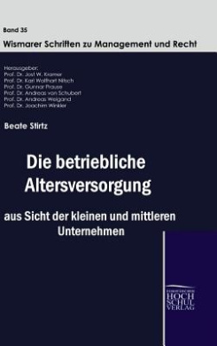Die Betriebliche Altersversorgung Aus Sicht Der Kleinen Und Mittleren Unternehmen cover