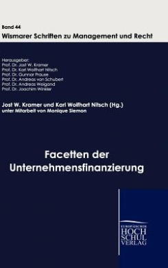 Facetten Der Unternehmensfinanzierung cover