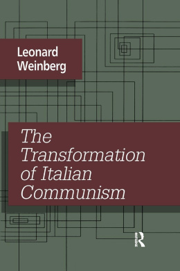 The Transformation of Italian Communism cover