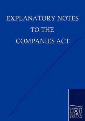 Explanatory Notes to the Companies ACT cover