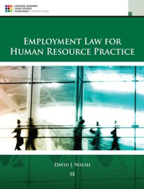 Employment Law for Human Resource Practice cover