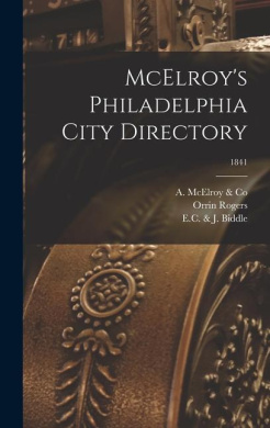 McElroy's Philadelphia City Directory; 1841 cover